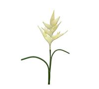 Grand oiseau de paradis,86 cm,Fleurs artificielles en héliconia,7 pétales,Fleurs artificielles permanentes,Pour intérieur et extérieur,Pour maison, jardin, véranda, décoration de mariage (blanc)