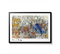 Grand Orchestre de Raoul Dufy, aquarelle sur le thème de la musique fauviste, affiche décorative d'orchestre et d'instruments, cadeau vintage de 1945, archivage mat, A1 (encadré) - 84,1 x 59,4 cm