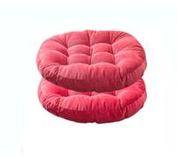 Grand Oreiller De Sol Japonais En Tatami En Lin, Futon Rond, Coussin De Siège En Velours Côtelé épais, Coussin De Sol De Couleur Unie, Coussins De Méditation De Yoga, Ba(Size:2 piece,Color:Rouge)