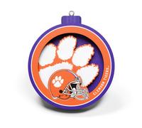 Grand ornement de la s rie Logo 3D des Tigers de Clemson de la NCAA YouTheFan