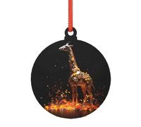 Grand ornement de Noël coloré en acrylique transparent à suspendre pour arbre, maison, fête