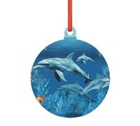 Grand ornement de Noël en acrylique transparent à suspendre pour arbre, maison, fête