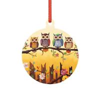 Grand ornement de Noël en acrylique transparent à suspendre pour arbre, maison, fête