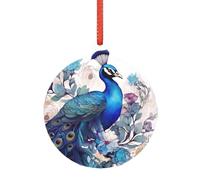 Grand ornement de Noël en acrylique transparent à suspendre pour arbre, maison, fête