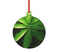 Grand ornement de Noël en acrylique transparent à suspendre pour arbre, maison, fête