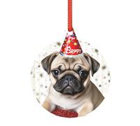 Grand ornement de Noël en acrylique transparent à suspendre pour arbre, maison, fête