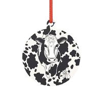 Grand ornement de Noël en acrylique transparent à suspendre pour arbre, maison, fête