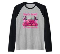 Grand ou Petit Let's Save Them All Pumpkins Cancer du Sein Manche Raglan