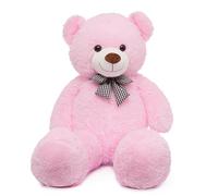 Grand ours en peluche géant de 47 pouces, jouet en peluche rose doux pour tous les âges, cadeau pour enfants, petite amie, Saint-Valentin, Noël, anniversaire, fête prénatale, mariage, fête