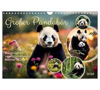 Grand ours panda (calendrier mural 2026 DIN A4 paysage), calendrier mensuel CALVENDO