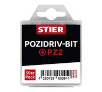 STIER Grand pack d'embouts STIER Pozidriv PZ2 Quantité:50