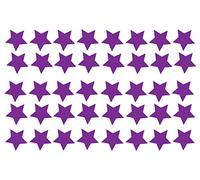 Grand Pack Of 40 Vinyl Star Autocollant Auto Moto Casque de Scooter Décalque Graphique Ordinateur Portable Décoration Vitre Couleurs Diverses - Violet Mat