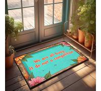 Grand paillasson d'extérieur pour l'extérieur avec des vies occupées : pas besoin de compétition, paillasson de bureau, tapis de vacances (65 x 90 cm)