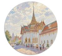 Grand Palace of Bangkok Puzzle 1000 Pièces Cadeau Unique Building Jeu Éducatif Défi Jouet À De Qualité Supérieure Peinture Art pour Adultes Et Enfants À Partir De 14 Ans 1000pcs (67.5x67.5cm)