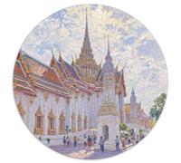 Grand Palace of Bangkok Puzzle 1000 Pieces Cadeau Unique Building Jeu Éducatif Défi Jouet À De Qualité Supérieure Peinture Art pour Adultes Enfants 1000pcs (67.5x67.5cm)