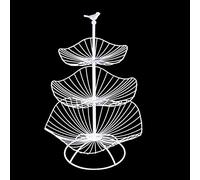 Grand panier à fruits en fer forgé pour comptoir de cuisine et table de salle à manger