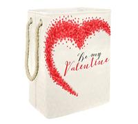 Grand panier à linge avec poignée durable, Creative Hearts Be My Valentines, panier de rangement pour vêtements sales pour chambre à coucher, salle de bain, dortoir universitaire