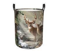 Grand panier à linge imprimé cerf camouflage pour couverture, jouets, vêtements sales dans le salon, la salle de bain, la chambre à coucher