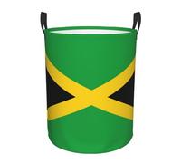Grand panier à linge imprimé drapeau de la Jamaïque, panier pour couverture, jouets, vêtements sales dans le salon, la salle de bain, la chambre à coucher