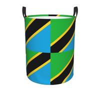 Grand panier à linge imprimé drapeau tanzanien, panier pour couverture, jouets, vêtements sales dans le salon, la salle de bain, la chambre à coucher