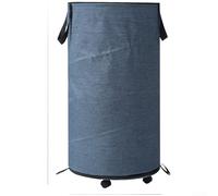 Grand panier à linge pliable avec roues amovibles, panier à linge sale en tissu Oxford pour le rangement à la maison, respirant et design avec poignées confortables, solution d'économie d'espace (bleu