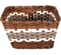 Grand panier à vélo en osier tressé de Volare - Pratique et élégant pour vos balades à vélo !