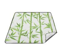 Grand panier de pique-nique chinois imperméable vert et blanc, couverture de pique-nique pour pelouse, concert, couverture estera para playa