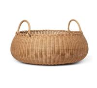 Grand panier de rangement en rotin
