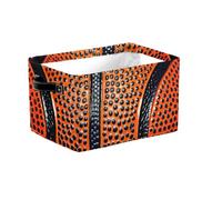 Grand panier de rangement pliable rétro avec poignées en tissu pour étagères, jouets, vêtements, chambre d'enfant, salon, décoration de salon