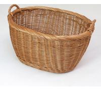 Grand panier en osier Poignées ovale 60x40x32cm - Panier à linge