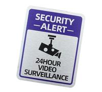 Grand panneau d'affichage de sécurité anglais avec plan en métal permanent Excellent pour les constructions commerciales et les quartiers résidentiels Panneau d'avertissement extérieur imperméable