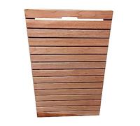 Grand panneau de douche imperméable, tapis de bain antidérapant en bois pour douche à l'italienne et utilisation en extérieur, facile à drainer et à nettoyer, plate-forme de sol rectangulaire carrée
