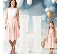Grand Panneau Lumineux Blanc Avec Chiffres Et Lettres, Décoratif En Mousse Prédécoupé De 90 Cm, For Fête, Anniversaire, Remise Diplôme(H,70cm/2.3ft)