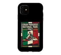 Grand Paradiso National Park Italie Drapeau Vintage Voyage Coque pour iPhone 11