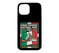Grand Paradiso National Park Italie Drapeau Vintage Voyage Coque pour iPhone 15