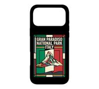 Grand Paradiso National Park Italie Drapeau Vintage Voyage Coque pour iPhone 17 Pro Max
