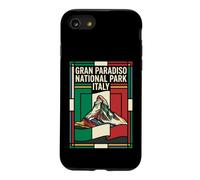 Grand Paradiso National Park Italie Drapeau Vintage Voyage Coque pour iPhone SE (2020) / 7/8