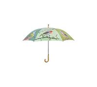Esschert Design Parapluie en Polyester - Motif Oiseaux - Métal et Bois - 120 x 120 x 95 cm