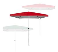 Grand parasol de terrasse rectangulaire de 2,7 x 2,3 m - Parasol de jardin pliable avec 4 baleines pour table de marché, balcon - Protection UV et imperméable