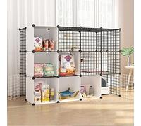 Grand parc d'intérieur pour chat - Cage amovible en fil métallique pour 1 à 4 chats, zone d'exercice spacieuse, 111 x 75 x 110 cm, idéal pour jouer en intérieur en toute sécurité