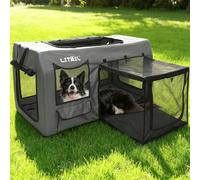 Grand parc portable pour chat, intérieur et extérieur avec tapis doux, enclos pliable pour chats, chiens de petite/moyenne taille et petits animaux, 99,1 x 58,4 x 55,9 cm