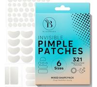 Grand Patch Anti-Bouton Hydrocolloïde - Invisible - 6 Tailles - x321 | Formes Variées Rondes, Ovales et Rectangulaires, Résultats Visibles en 6 à 8 Heures, sans Irritation - 321 Pièces