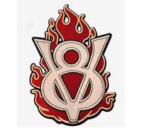 Grand Patch Dorsal V8 - Hot Rod &amp Flammes 29.5x20.5cm