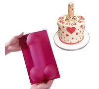 Grand Pénis Cube de Glace en Silicone, Gâteau au Chocolat Fondant Plateau, Cadeau Drole Moules à Chocolat, Idee Cadeau Noel, 3D Carré Moule à Gelée Au Chocolat Moule, Mousse, Glace