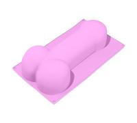 Grand Pénis Cube de glace en silicone gâteau au chocolat Fondant Plateau Savon cuisson Moule 27.5x16.5x7.5cm (#C)