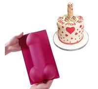 Grand Pénis Cube de glace en silicone gâteau au chocolat Fondant Plateau Savon cuisson Moule 27.5x16.5x7.5cm