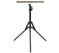 Grand perchoir à oiseaux - Support mobile au sol, hauteur réglable de 38,1 à 155,9 cm, base stable et robuste, branches de perchoir boisées naturelles, habitat convivial pour les voyages - Pour