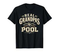 Grand Père Billard Pool Papi Billardiste T-Shirt