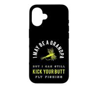Grand-père drôle Qui pêche à la Mouche Coque pour iPhone 16