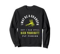 Grand-père drôle Qui pêche à la Mouche Sweatshirt
